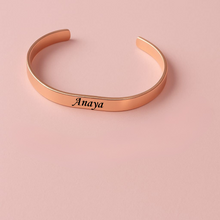 Load image into Gallery viewer, Customized Name Bracelet For Man & Women (Rose Gold Colour)