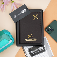 Load image into Gallery viewer, Personalized Passport Cover with Name & Charm