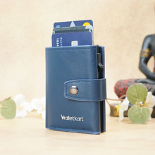 Load image into Gallery viewer, Slim Metal Card Wallet for Men's & Women's - Smart Pop-Up Design with Secure Lock (STYLE ID #34)