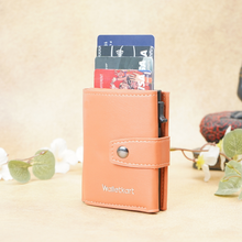 Load image into Gallery viewer, Slim Metal Card Wallet for Men's & Women's - Smart Pop-Up Design with Secure Lock (STYLE ID #34)