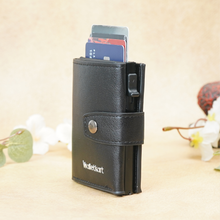 Load image into Gallery viewer, Slim Metal Card Wallet for Men's & Women's - Smart Pop-Up Design with Secure Lock (STYLE ID #34)