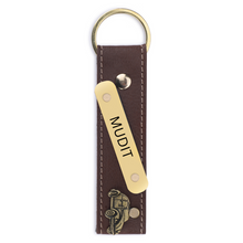 Load image into Gallery viewer, Personalized Leather Name Keychain For Men/Women