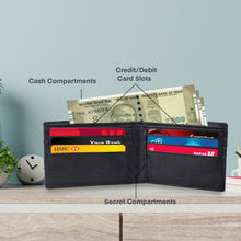 Load image into Gallery viewer, Personalised Leather Name Men's Wallet Keychain Pen & Bottle | Best Customised Gift Combo for Boyfriend Friend Husband Father & Son