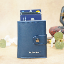 Load image into Gallery viewer, Slim Metal Card Wallet for Men's & Women's - Smart Pop-Up Design with Secure Lock (STYLE ID #34)