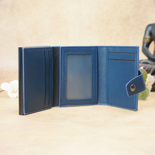 Load image into Gallery viewer, Slim Metal Card Wallet for Men's & Women's - Smart Pop-Up Design with Secure Lock (STYLE ID #34)