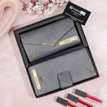 Load image into Gallery viewer, The Perfect Gift: Custom Clutch & Travel Wallet Set