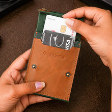 Load image into Gallery viewer, Premium Genuine Leather Slim Card Holder Wallet for Men | Compact Cash & Card Organizer (Style ID #41)