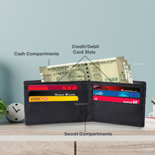 Load image into Gallery viewer, Personalised Leather Name Men's Wallet & Pen | Best Customised Gift Combo for Boyfriend Friend Husband Father & Son