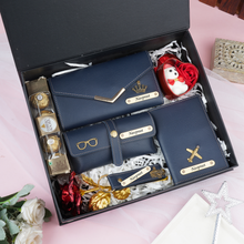 Load image into Gallery viewer, Celebrate in Style Handcrafted Leather Gift Set of Women for Wife / Girlfriend on Birthdays and Anniversary
