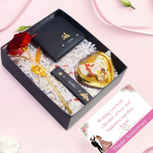 Load image into Gallery viewer, Personalised Anniversary Gift Set for Husband & Boyfriend with Custom Name & Charm