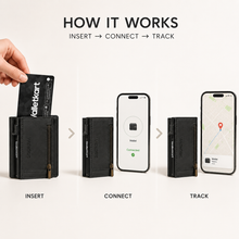 Load image into Gallery viewer, Smart Tracking Card for Wallet | Rechargeable Finder Card with Apple Find My & Android Find Hub | 80–100 dB Sound Alert | Up to 300 Days Battery Life