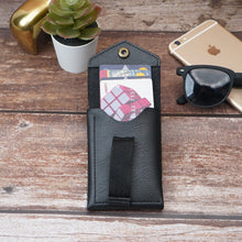 Load image into Gallery viewer, Slim Vegan Leather Pull-Tab Card Holder Wallet for Men & Women | 8 Card Capacity (5 Quick-Access Pull-Tab Slots + 3 Inner Card Slots), Cash Pocket, Button Closure(STYLE ID #43)