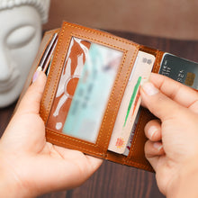 Load image into Gallery viewer, WALLETKART VELARO Signature Edition | Premium Genuine Leather RFID Wallet for Men (STYLE ID #45 )
