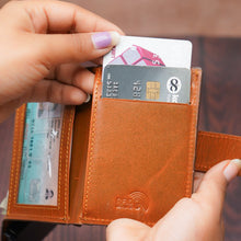 Load image into Gallery viewer, WALLETKART VELARO Signature Edition | Premium Genuine Leather RFID Wallet for Men (STYLE ID #45 )