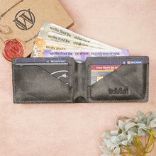 Load image into Gallery viewer, Premium Handmade Genuine Leather Men's Wallet with Name Engarved on metal Plate (STYLE ID #29)