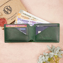 Load image into Gallery viewer, Premium Handmade Genuine Leather Men's Wallet with Name Engarved on metal Plate (STYLE ID #29)