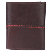 Load image into Gallery viewer, Genuine Leather Tri Fold Wallet for Men (Vintage Brown)