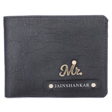 Load image into Gallery viewer, Personalized  Leather Name Wallet For Men