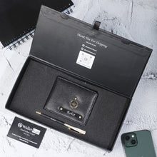 Load image into Gallery viewer, Personalised Leather Name Men's Wallet & Pen | Best Customised Gift Combo for Boyfriend Friend Husband Father & Son