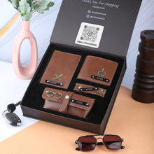 Load image into Gallery viewer, Customized 4-in-1 Wallet Combo | Wallet Set | Men’s Combo Gift Set | Premium Combo Gift Set for Him