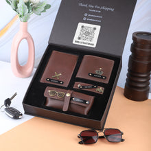 Load image into Gallery viewer, Customized 4-in-1 Wallet Combo | Wallet Set | Men’s Combo Gift Set | Premium Combo Gift Set for Him