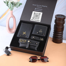 Load image into Gallery viewer, Customized 4-in-1 Wallet Combo | Wallet Set | Men’s Combo Gift Set | Premium Combo Gift Set for Him