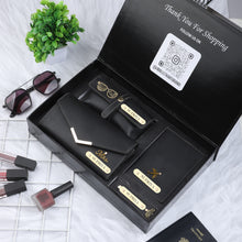 Load image into Gallery viewer, Personalized Gift Combo for Women | 4-in-1 Customized Leather Clutch Set with Name