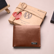 Load image into Gallery viewer, Customized Handcrafted Genuine Leather Men's Wallet, Gift for Boyfriend | Husband ( STYLE ID #23)