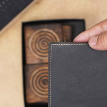 Load image into Gallery viewer, Personalized Leather Name MR. Passport Cover with Charm