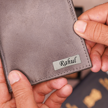 Load image into Gallery viewer, Personalized Genuine Leather Passport Cover with Name