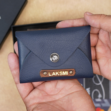 Load image into Gallery viewer, Personalized Leather travel Card Holder | Perfect for Him & Her