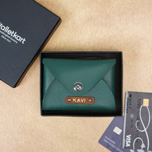 Load image into Gallery viewer, Personalized Leather travel Card Holder | Perfect for Him & Her
