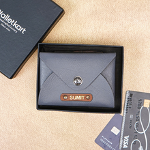 Load image into Gallery viewer, Personalized Leather travel Card Holder | Perfect for Him & Her