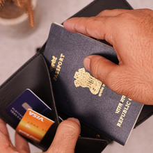 Load image into Gallery viewer, Premium Personalized Passport Cover with Name Engarved on Golden Plate