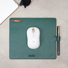 Load image into Gallery viewer, Classic Customised Leather Mouse Pad | Premium Desk Essentials