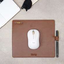 Load image into Gallery viewer, Classic Customised Leather Mouse Pad | Premium Desk Essentials