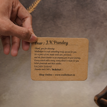 Load image into Gallery viewer, Handcrafted Genuine Leather Name Wallet, Belt , Rose & Chocolate (STYLE ID #17)