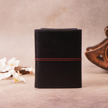 Load image into Gallery viewer, Personalized Genuine Leather Men's Tri Fold Wallet (STYLE ID #11)