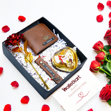 Load image into Gallery viewer, Valentine’s Personalised Romantic Gift Set for Boyfriend Husband with Name & Charm