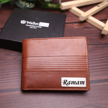 Load image into Gallery viewer, Custom Genuine Leather Men’s Wallet – Personalized Gift for Him STYLE ID #15)