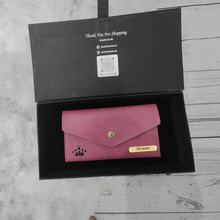 Load image into Gallery viewer, Slim & Chic Personalized Leather Clutch | Ideal Customized Gift for Her