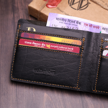 Load image into Gallery viewer, Handcrafted Genuine Leather Name Wallet, Belt , Rose & Chocolate (STYLE ID #17)