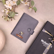 Load image into Gallery viewer, The Perfect Travel Gift – Customized Passport Cover with Name & Charm