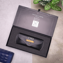 Load image into Gallery viewer, Personalized Leather Name Eyewear Case | Customised Gift for Men/Women