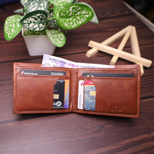 Load image into Gallery viewer, Custom Genuine Leather Men’s Wallet – Personalized Gift for Him STYLE ID #15)