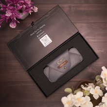 Load image into Gallery viewer, Customized Leather Eyewear Case with Name and Charm
