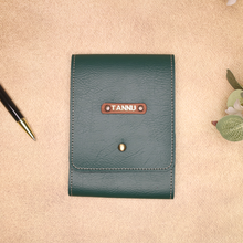 Load image into Gallery viewer, Luxury Personalized Gift – Premium Leather Notepad with Name