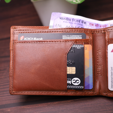 Load image into Gallery viewer, Custom Genuine Leather Men’s Wallet – Personalized Gift for Him STYLE ID #15)