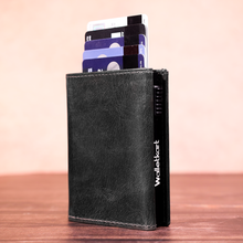 Load image into Gallery viewer, Elegant Genuine Leather Men's Metal Card Holder – Perfect for Professionals (STYLE ID #26)