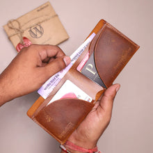 Load image into Gallery viewer, Handmade Leather Men's Wallet, Keychain and Belt | Best Customized Gift Combo for Boyfriend Husband Father & Son (Style id #23))